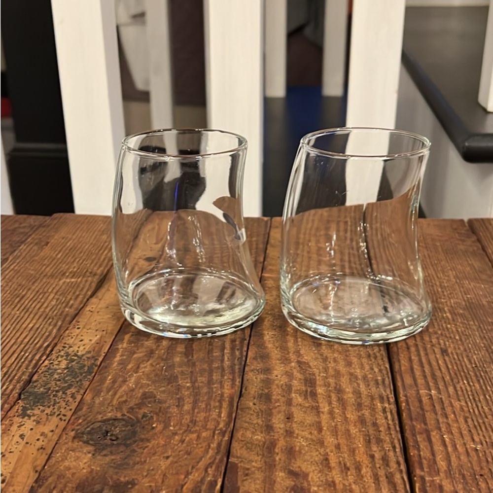 Vintage Clear Rocks Glasses